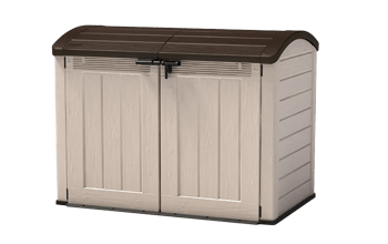 Cobertizo de exterior SIO Ultra - 177x113x134 cm y 2000L - Marrón - Cobertizos grandes