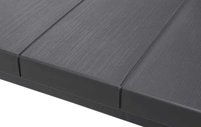 Table Julie 6 places - Anthracite