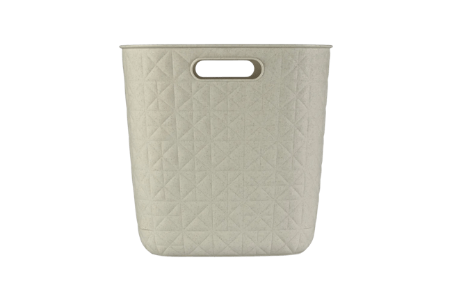 סלסלת כביסה סופטקס מרובעת 15 ליטר - קרם