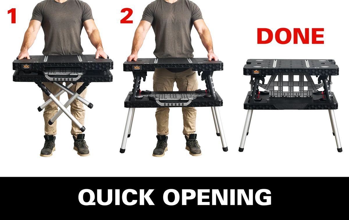 ROC Folding Work Table - Graphite