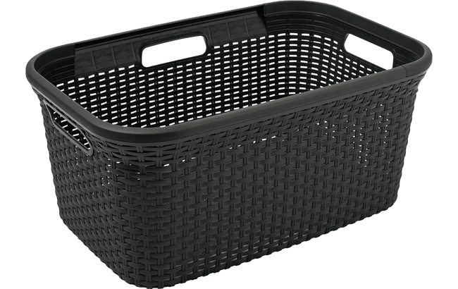 גיגית כביסה ראטן מלבני 45 ליטר - שחור