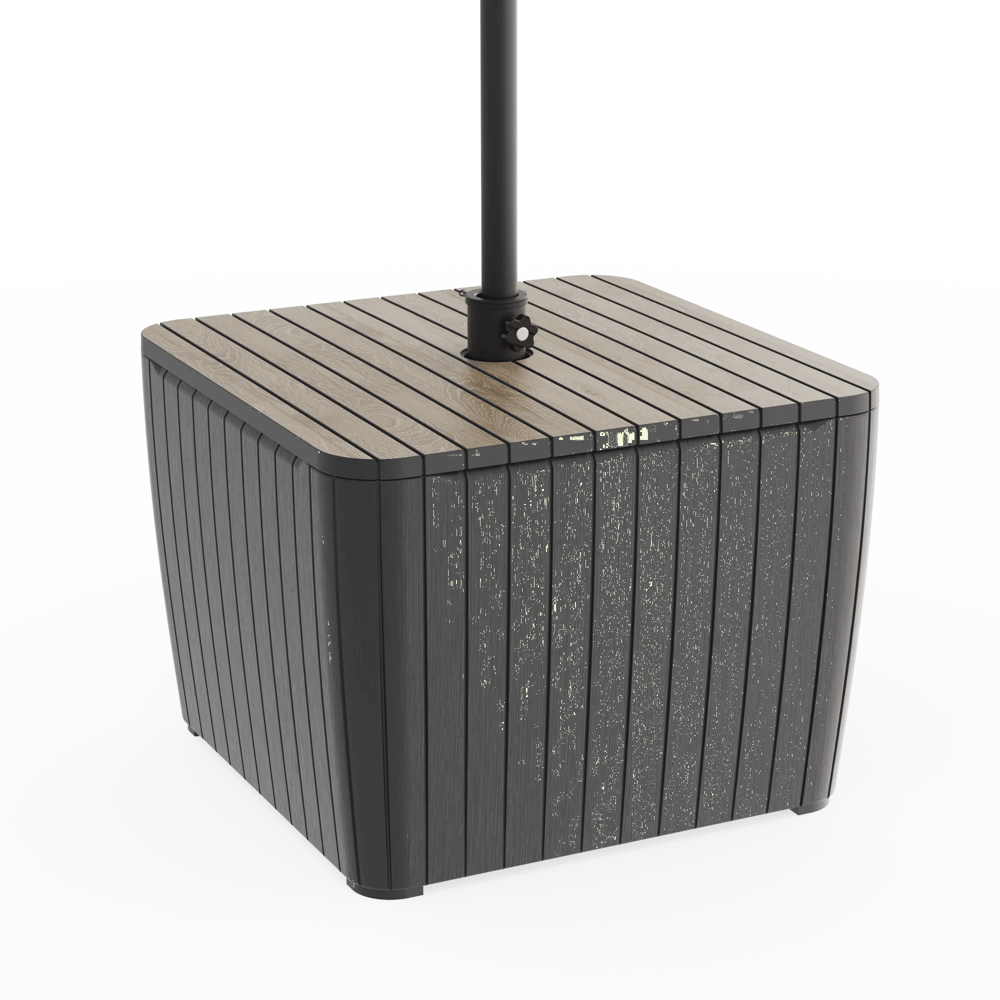 Signature Luzon Parasol Table - Ashwood Brown