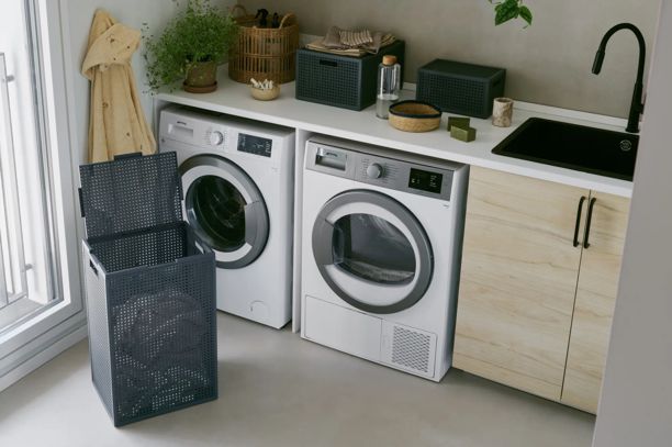 Kaya Wasmand 60L - Antraciet - Wasmanden