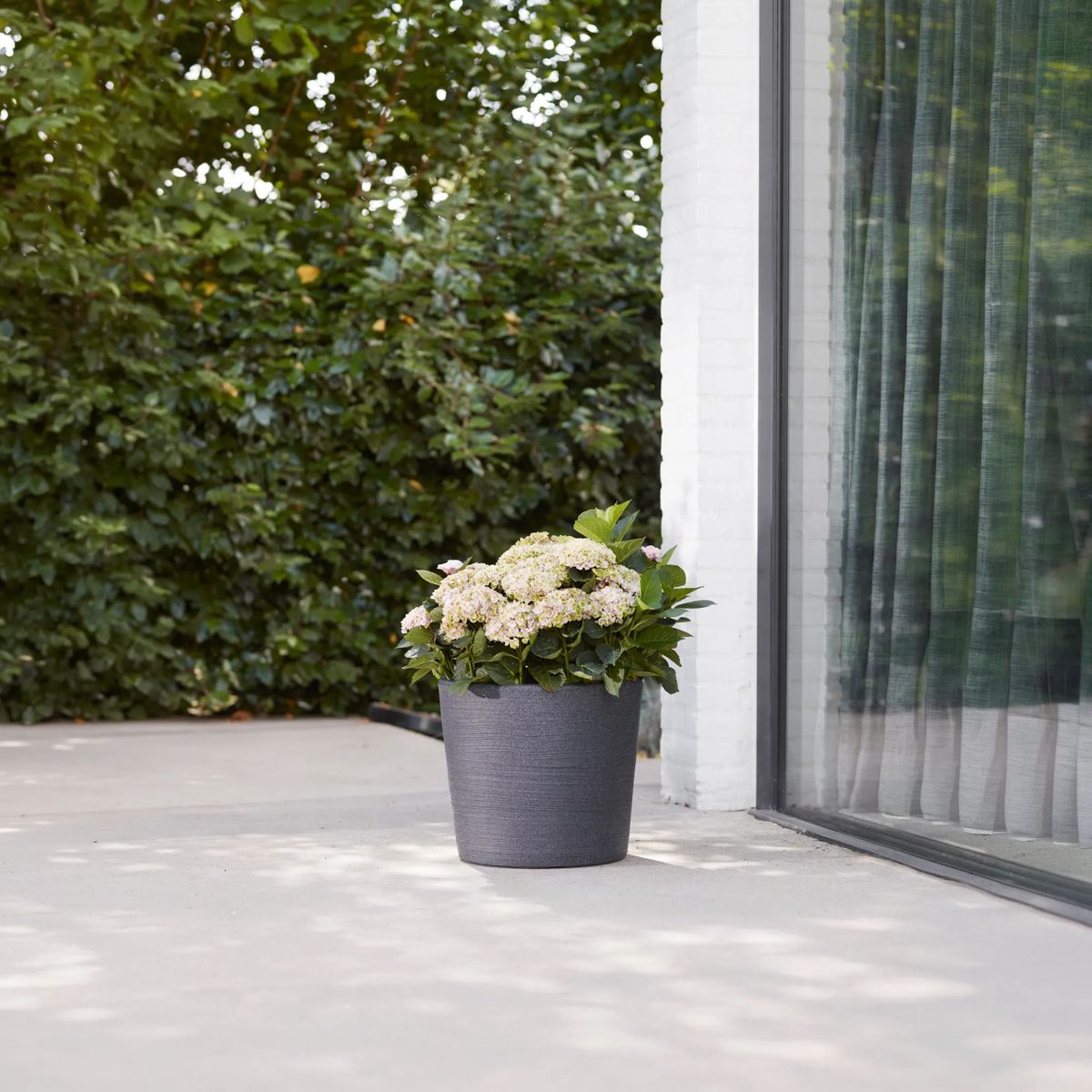 Varese Low Planter 40cm Set of 2 - Millstone Grey