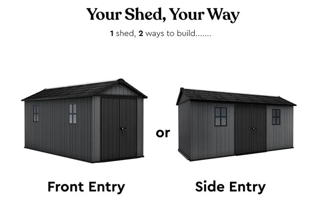 Caseta de exterior Newton Plus 1575 - 230x476x246 cm y 10 m2