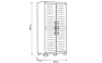 XL Garage Opbergkast - 54x89x188 CM - Zwart