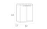Armoire de tri 2 bacs de tri Basic Split - 68x39xH99 cm - 