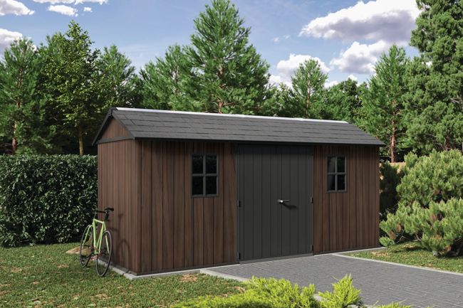 Signature Apex Shed 15x7.5ft - Rosewood