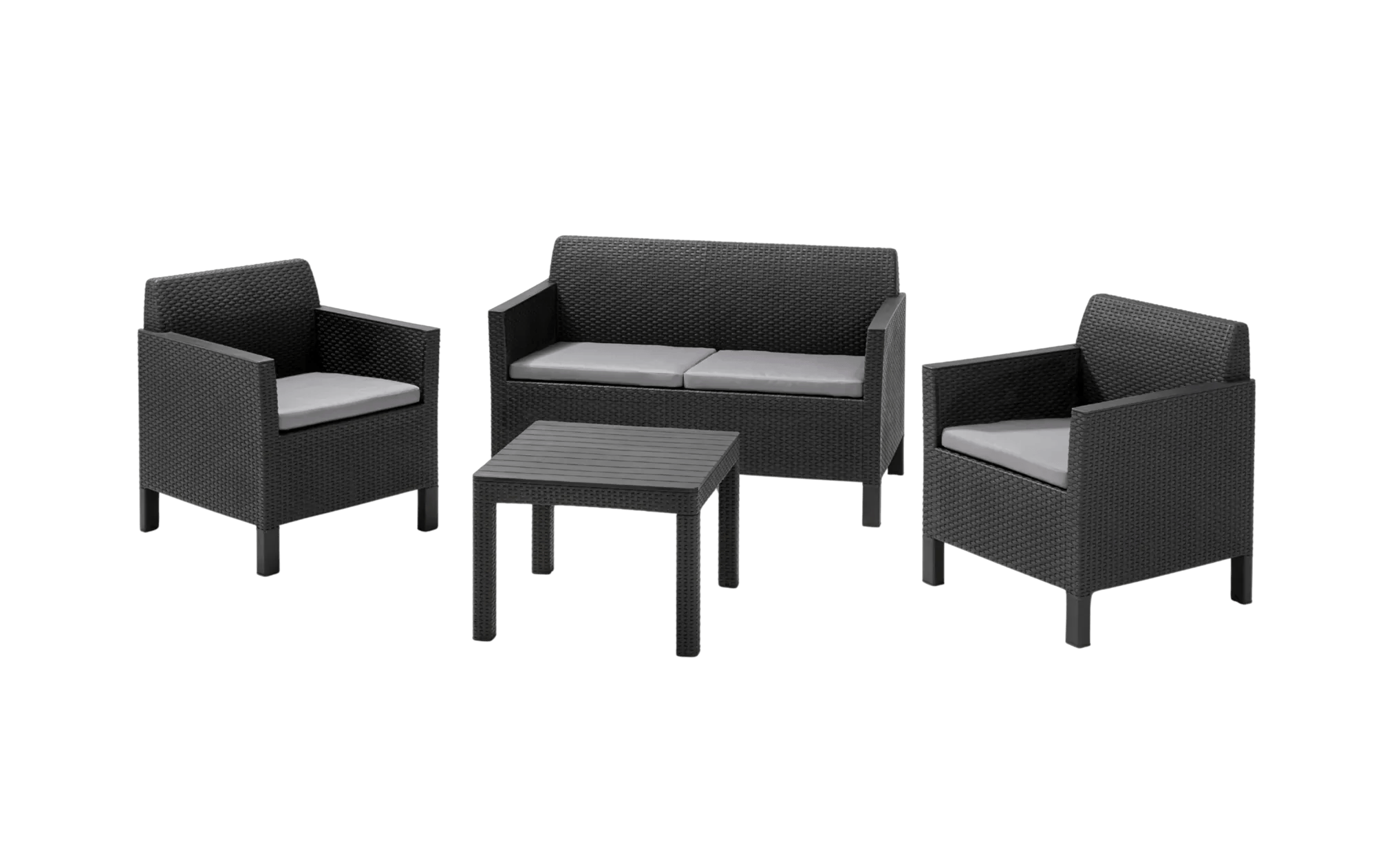 Conjunto Exterior de 4 plazas Orlando - Grafito