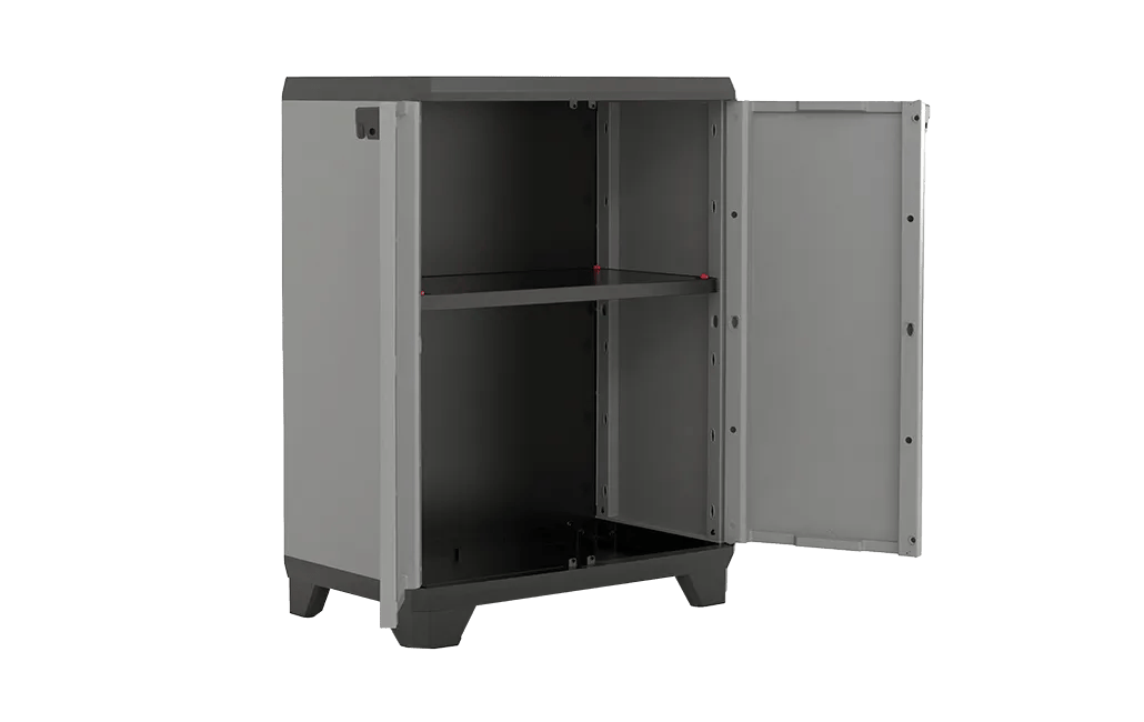 Armoire basse Stilo - 68x39xH90 cm - Noir