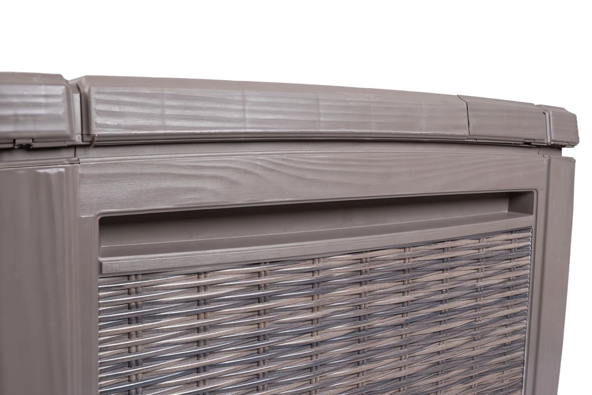 Signature 135 Gallon Large Deck Box - Mist Gray - Keter US