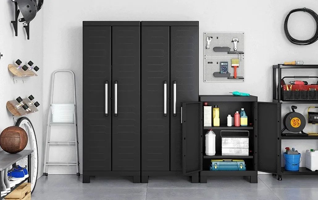 Armoire basse Detroit - 65x45xH97 cm - Noir