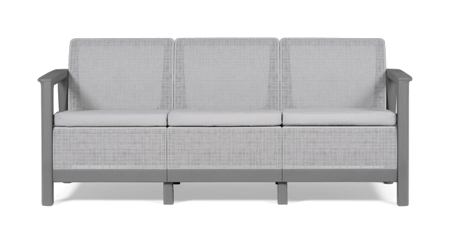 Scandi Linea 3-zits Loungebank - Lichtgrijs
