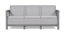 Scandi Linea 3-zits Loungebank - Lichtgrijs