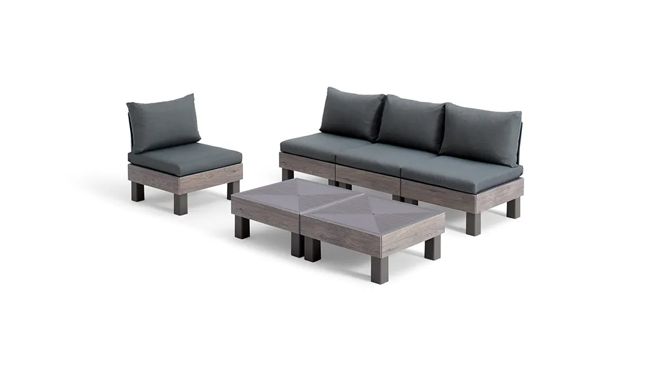 Keter Elements 4-zits Loungeset +2 tafels -