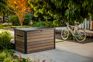 Arcón de exterior Signature 147x83x86 cm y 870L - Marrón