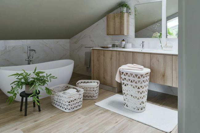 Oceana Wasmand 45L - Wit