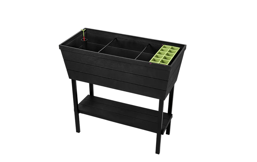 Graphite Urban Bloomer 12.7 Gallon Elevated Garden Bed - Keter US