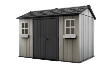 Oakland 11x7.5 Storage Shed - Grey - Large Sheds