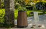 Self Watering Rosewood Brown Conical Tall Planter - Keter US