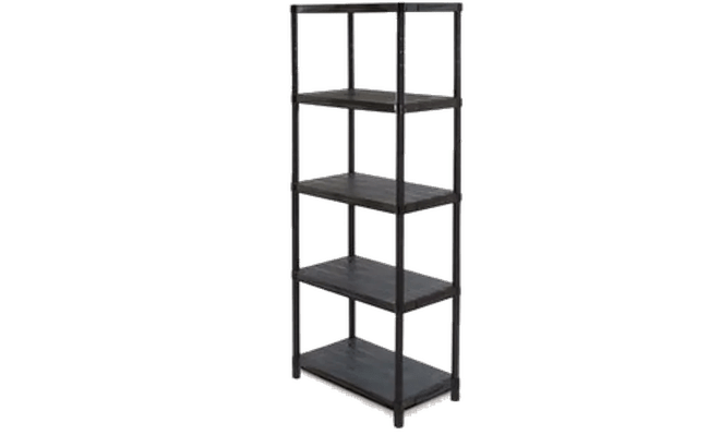 סט 5 מדפי 15″ סיגמא - שחור