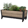 Signature Rolling Planter Mobile Garden Bed - Ashwood Brown - Keter US