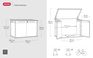 Premier Jumbo 2020L Storage Shed - Grey