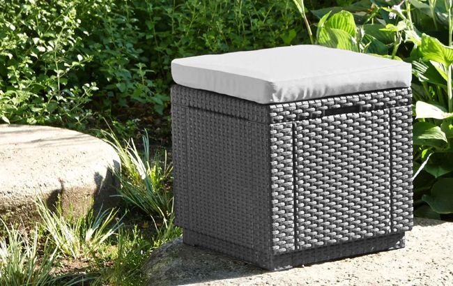 Cube Aufbewahrungstisch 42x42x39cm - Graphit