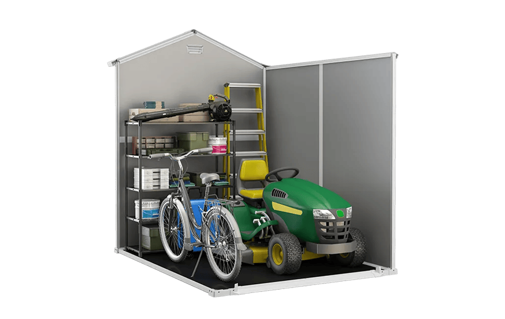 מחסן גינה מנור 6X8 - אפור