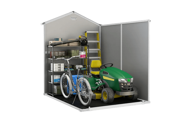 מחסן גינה מנור 6X8 - אפור