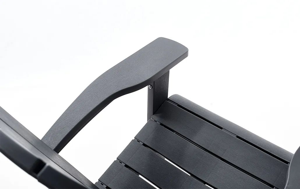 Troy Adirondack Stühle mit Luzon Tisch – 81x80x96,5 cm - Grau