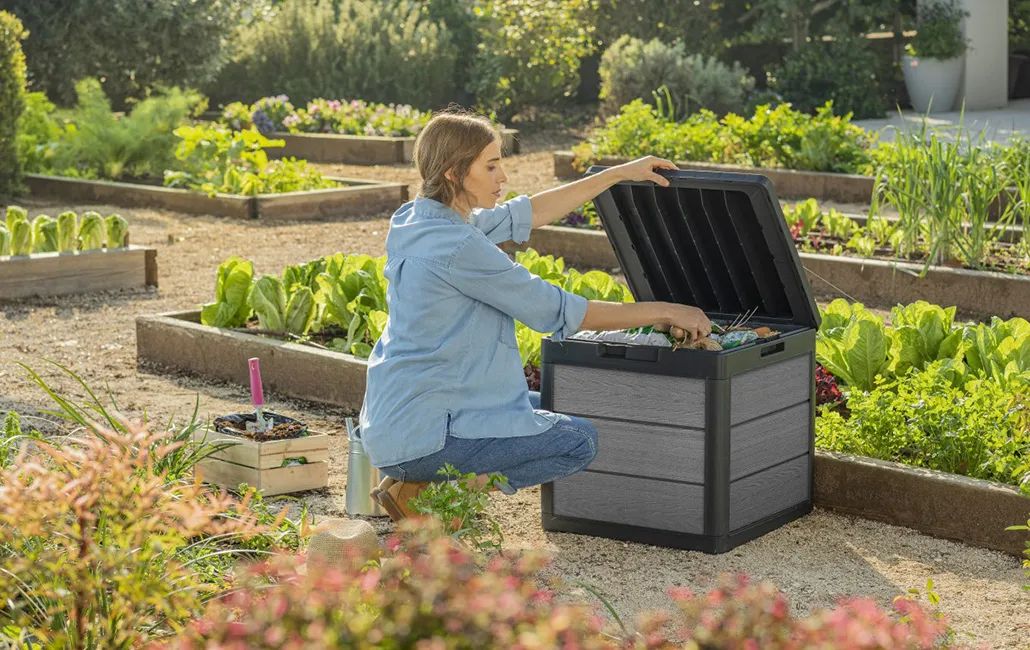 Cortina 30 Gallon Outdoor Storage Deck Box Graphite - Keter Canada