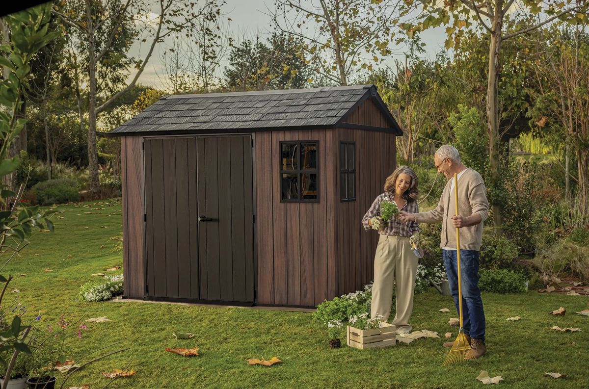 Signature Apex Shed 9x7.5ft - Rosewood