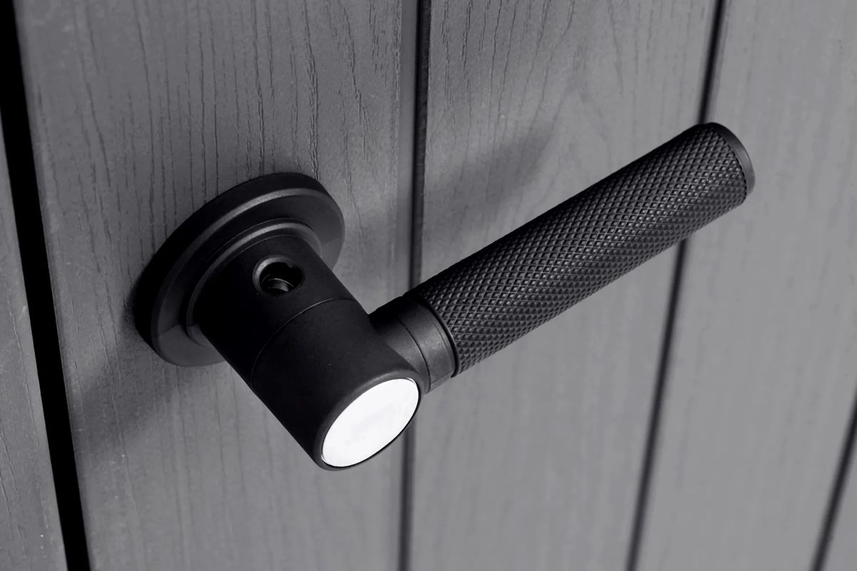 Cobertizo de exterior Cortina Alto 140x74x171 cm y 1400L
 - Gris