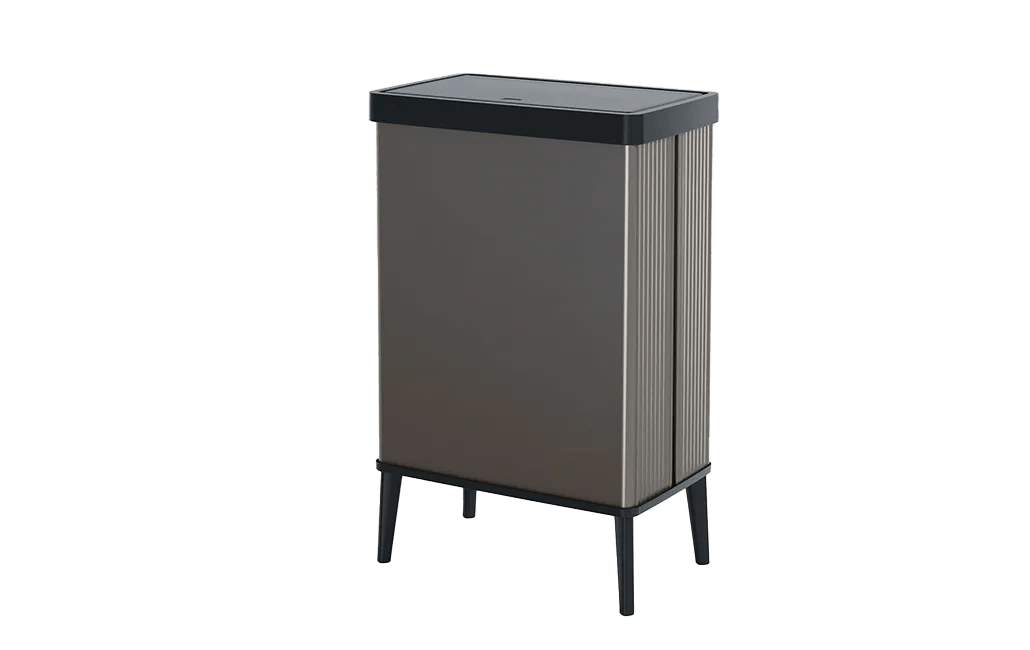 פח ורטו גבוה 54 ליטר - אפור פנינה