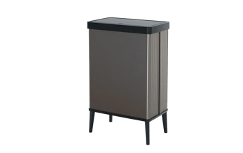 פח ורטו גבוה 54 ליטר - אפור פנינה - פחי אשפה 50 ליטר