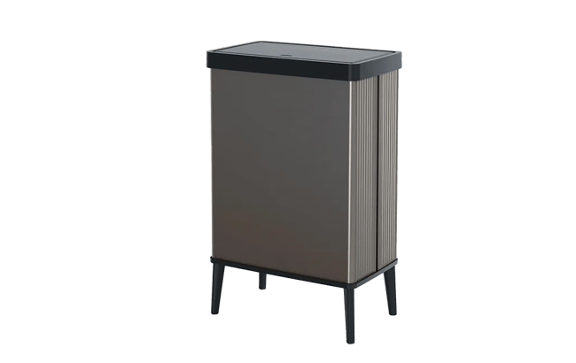 פח ורטו גבוה 54 ליטר - אפור פנינה