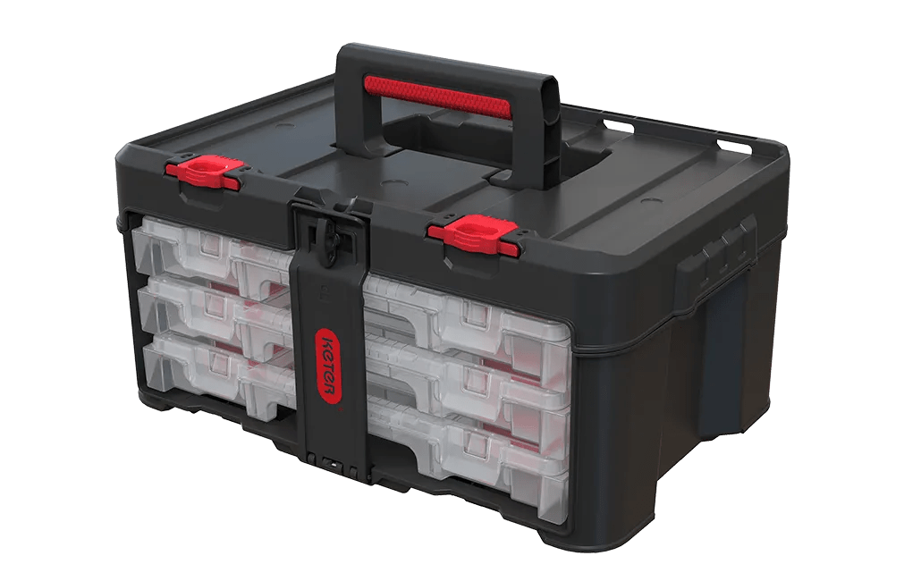 Stack & Roll 3-Set Tool Organiser - Graphite