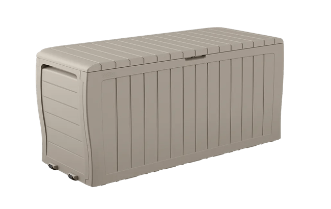 71 Gallon Storage Marvel Deck Box Beige - Keter US