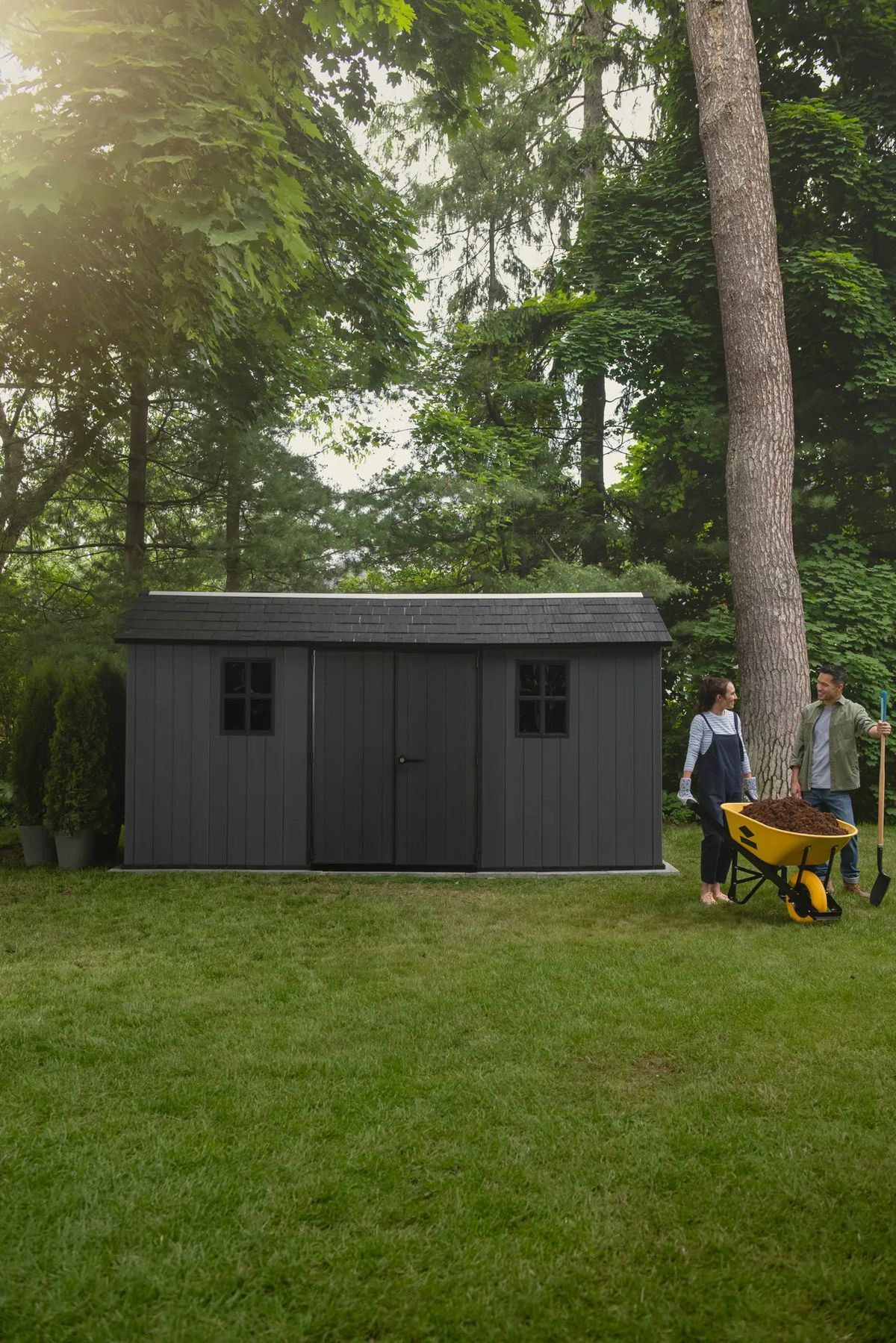 Caseta de exterior Newton Plus 7515 - 230x476x246 cm y 10 m2