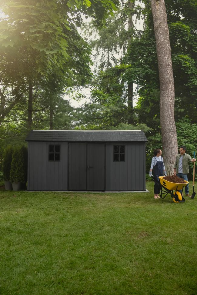 Newton Plus 7515 Tuinhuis - 230x476x246cm - Grijs