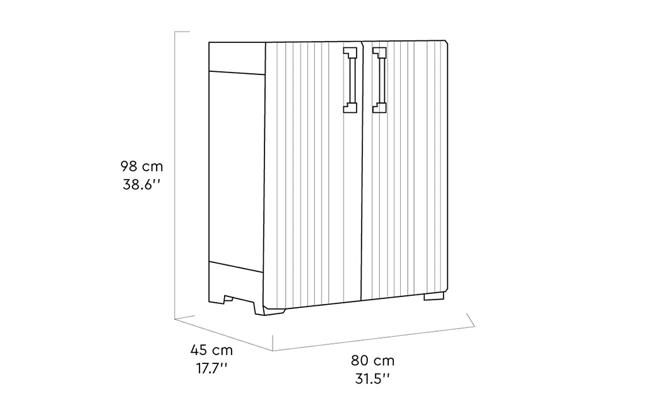 ארון שירות גרוב נמוך - בז&#039; thumbnail