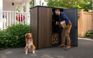 Signature Vertical Storage Shed in Walnut Brown - 4.6x2.4 Shed - Keter US