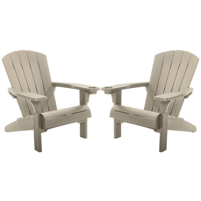 Alpine Adirondack Chair, Set of 2 - Silver Sage