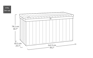Darwin 570L Storage Box - Grey