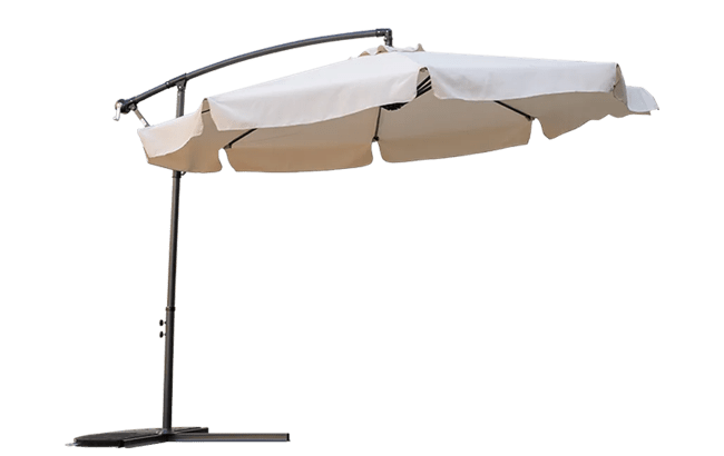 שמשיית צד 3 מטר - לבן-קרם