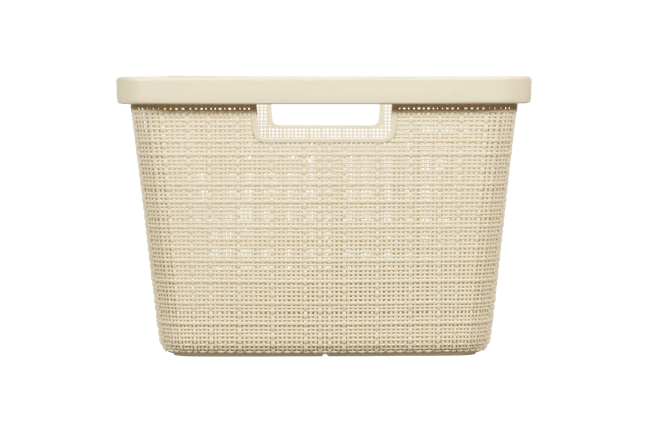 סל כביסה יוטה 46 ליטר - JUTE - קרם