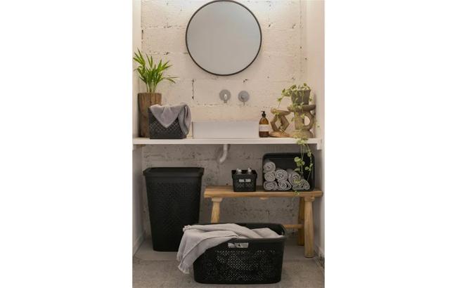 סל כביסה טרצו 47 ליטר - שחור thumbnail