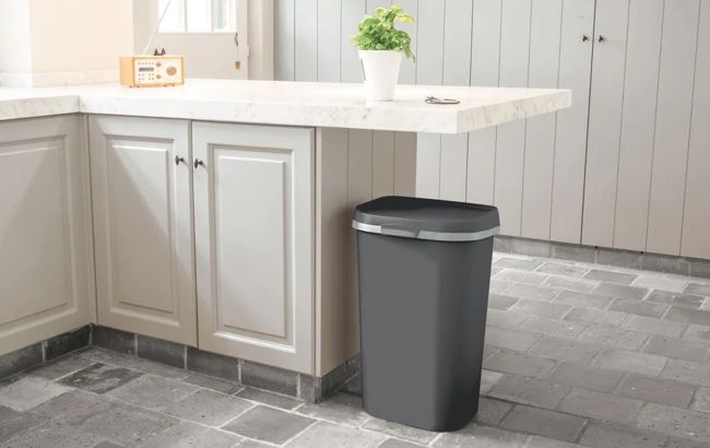 Mistral Flat Afvalbak 50L - Antraciet