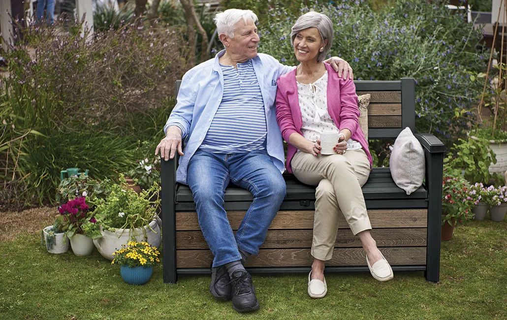 Outdoor Storage Bench 60 Gallon Storage - Keter US